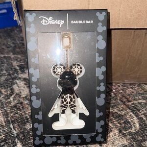 NWT BaubleBar Disney Spider Webs Mickey Keychain